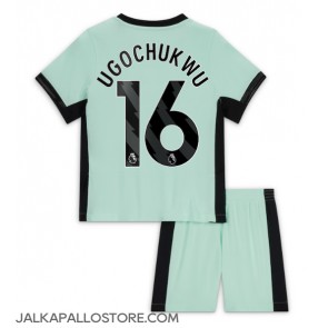 Chelsea Lesley Ugochukwu #16 Kolmaspaita Lapsille 2023-24 Lyhythihainen (+ shortsit)